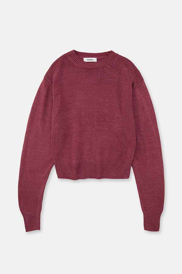 Stonewashed silk sweater