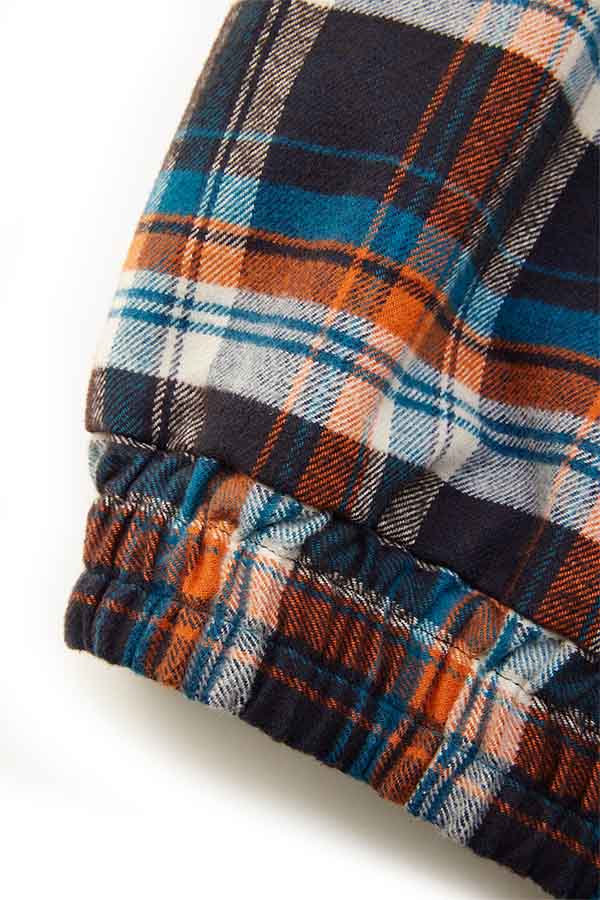Check shirt blouson