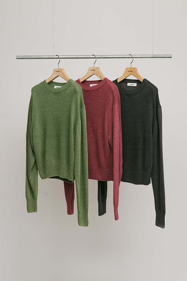 Stonewashed silk sweater