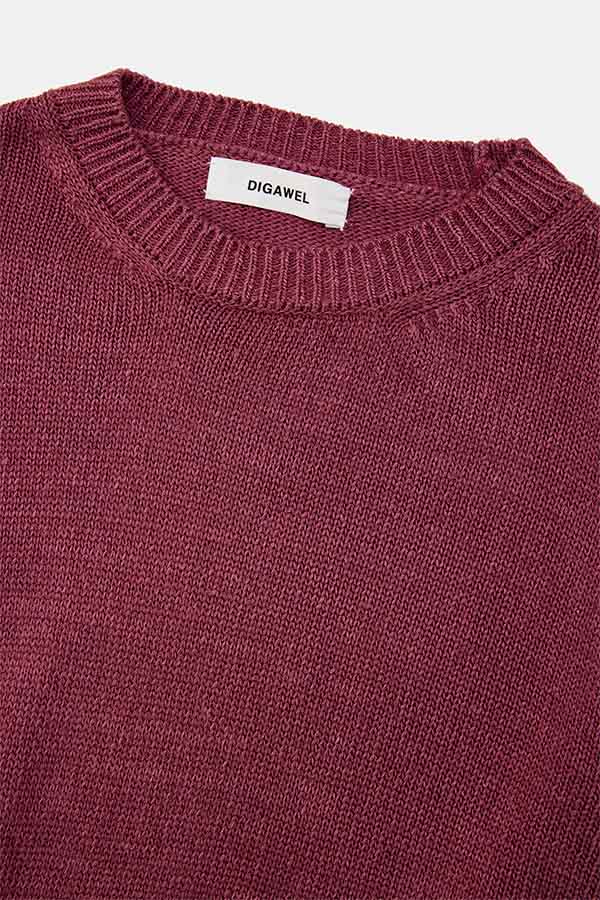 Stonewashed silk sweater