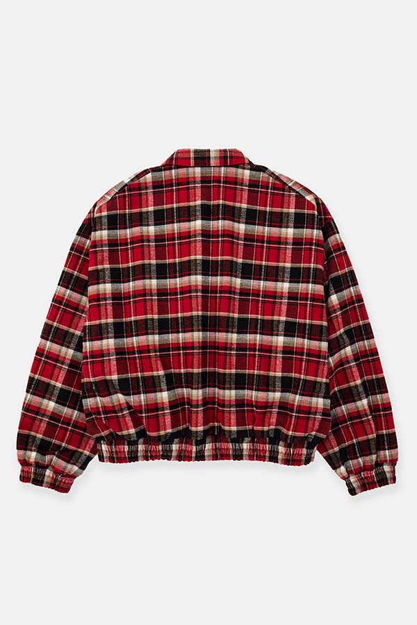 Check shirt blouson