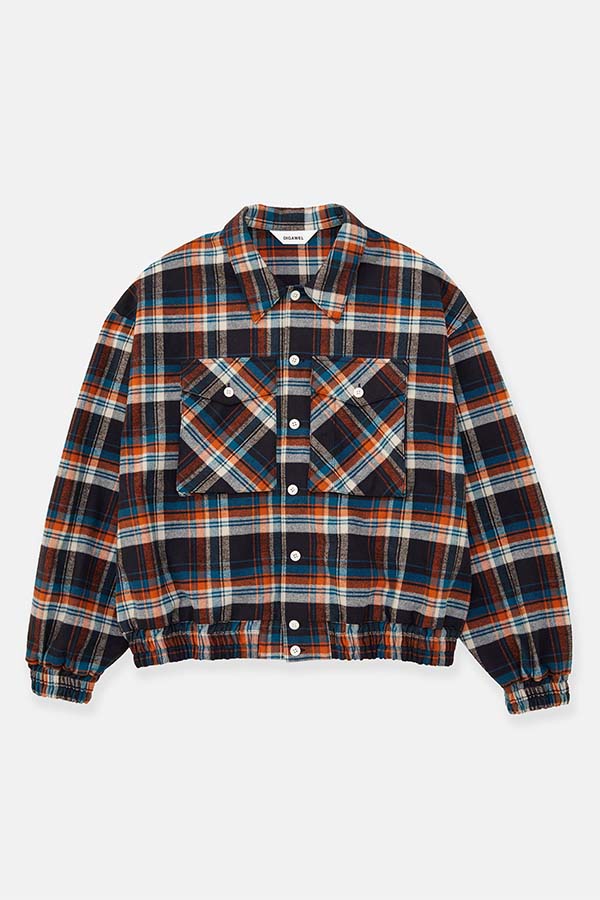Check shirt blouson