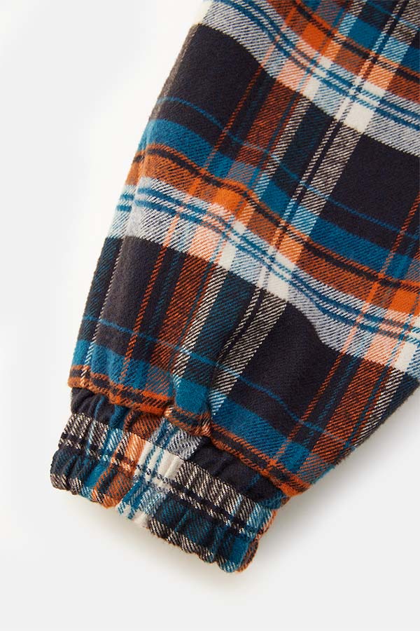 Check shirt blouson