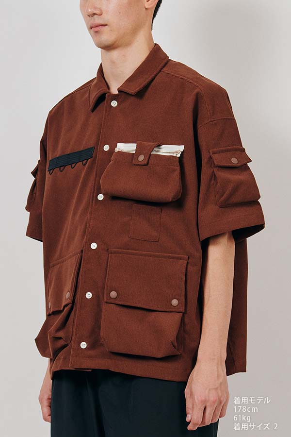 7 Pockets Corduroy S/S Shirt (F/CE.×DIGAWEL)