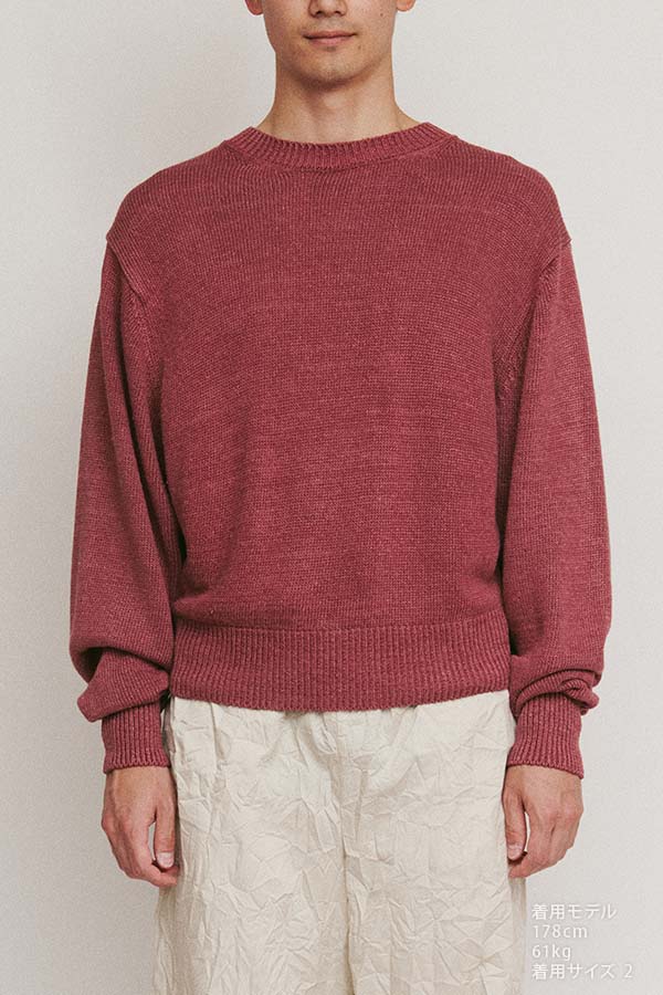 Stonewashed silk sweater
