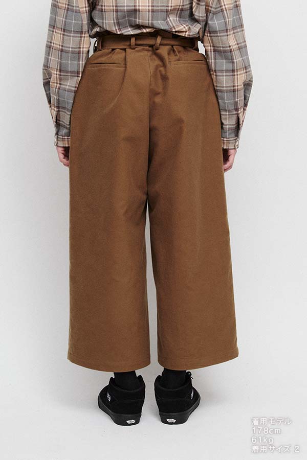Belt pants① moleskin