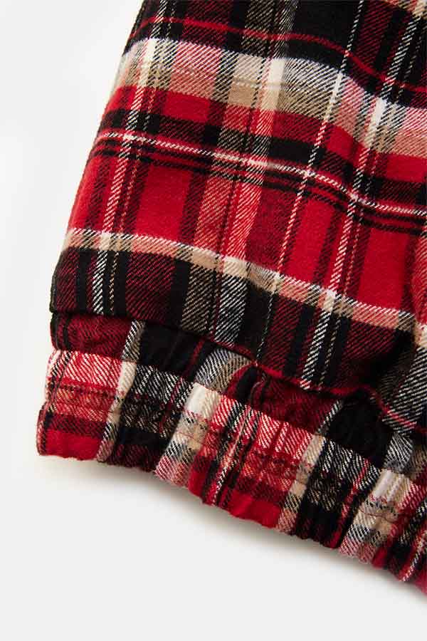 Check shirt blouson
