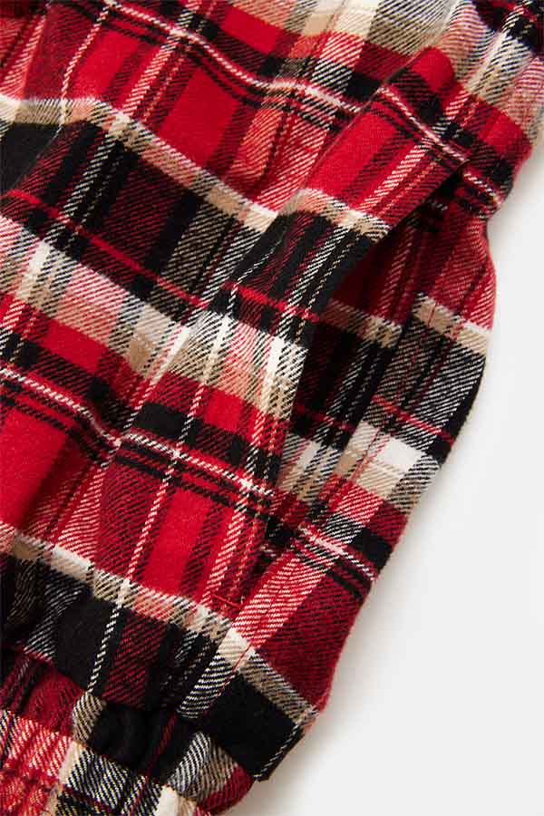 Check shirt blouson