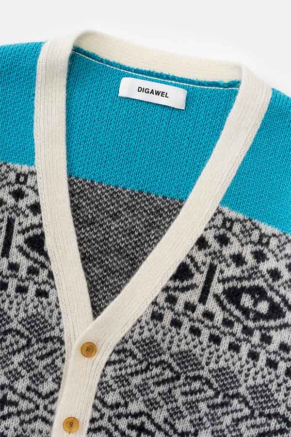 Jacquard Cardigan