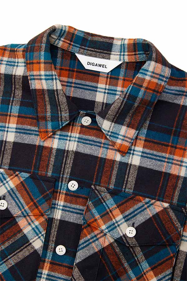 Check shirt blouson