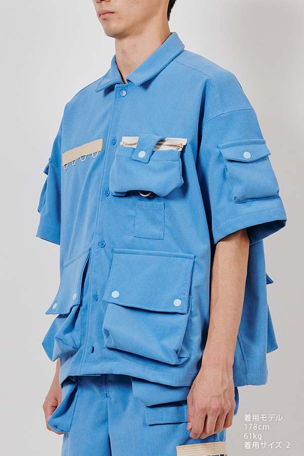 7 Pockets Corduroy S/S Shirt (F/CE.×DIGAWEL)