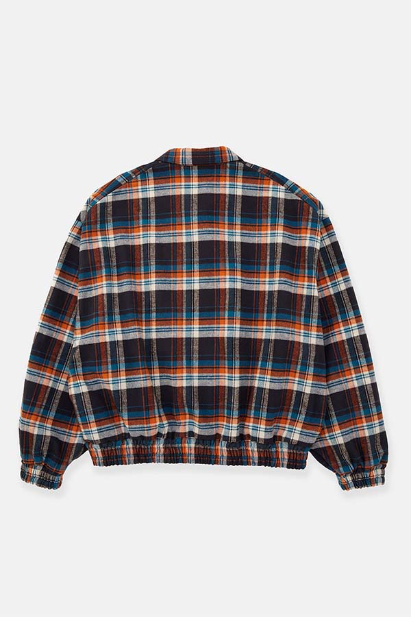 Check shirt blouson