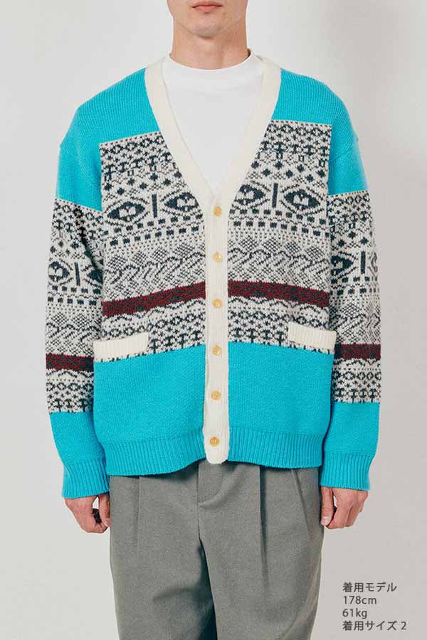 Jacquard Cardigan