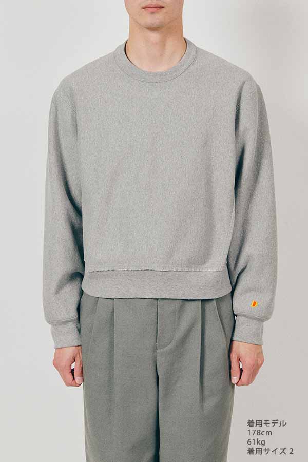 Crop top Reverse weave Sweatshirt