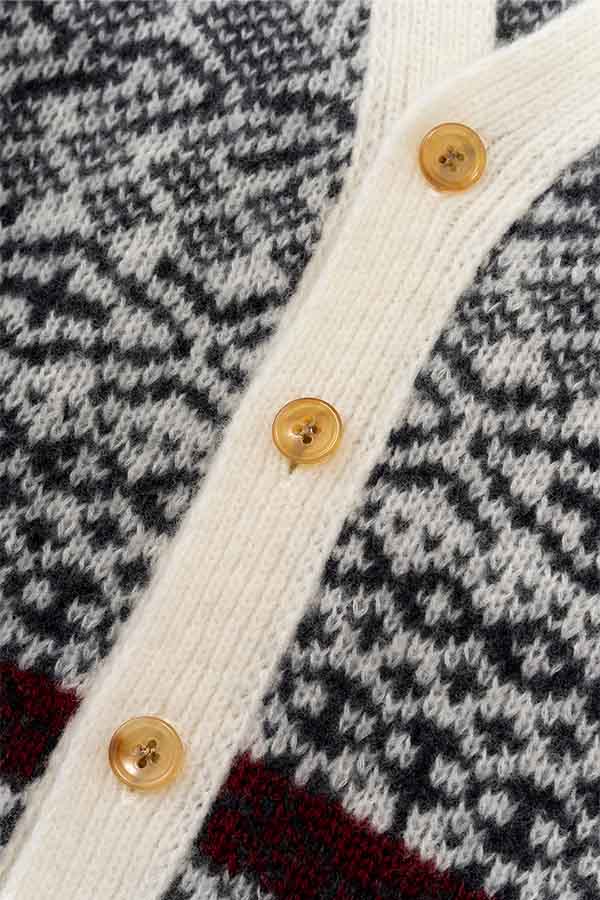 Jacquard Cardigan