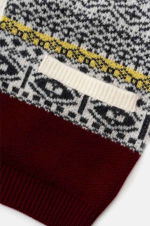 Jacquard Cardigan