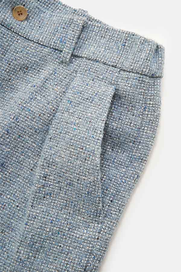 In tuck Pants①tweed