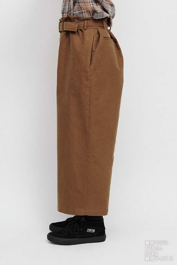 Belt pants① moleskin
