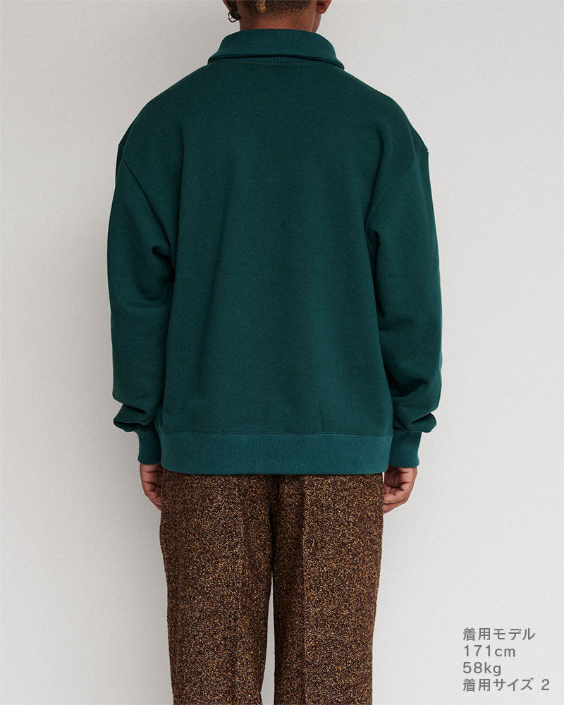 Shawl collar sweat-shirt