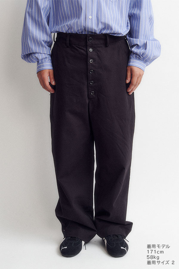 Button fly pants ②