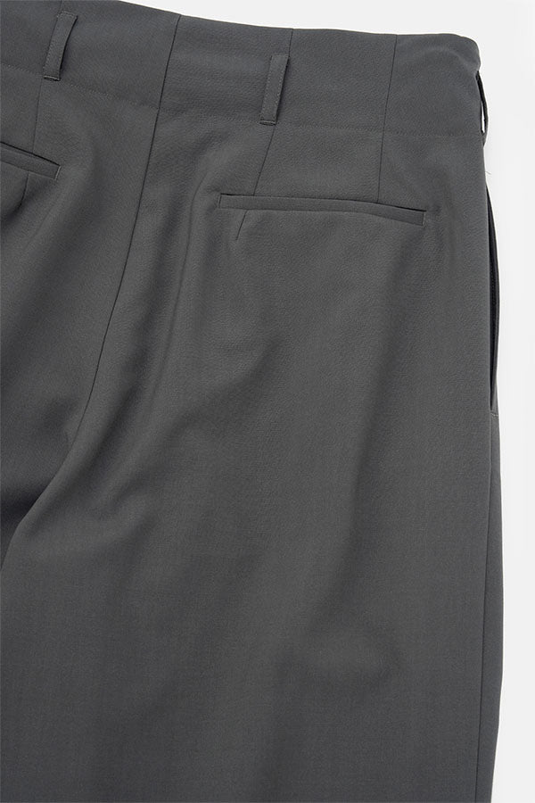 Wide tuck pants