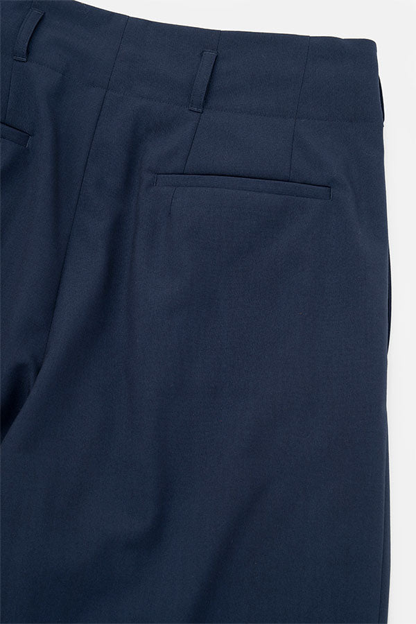 Wide tuck pants
