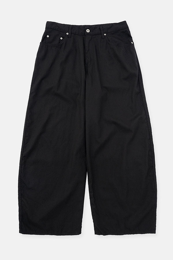 Puckering wide pants