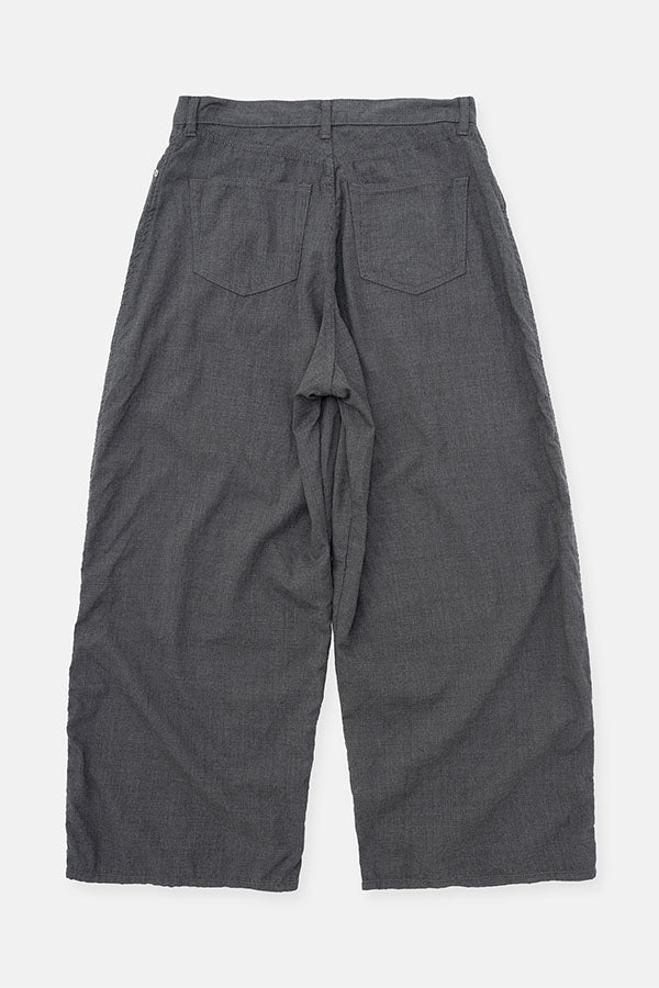 Puckering wide pants