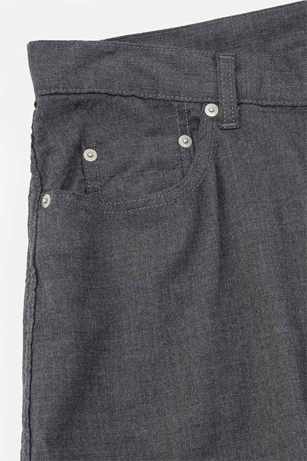 Puckering wide pants