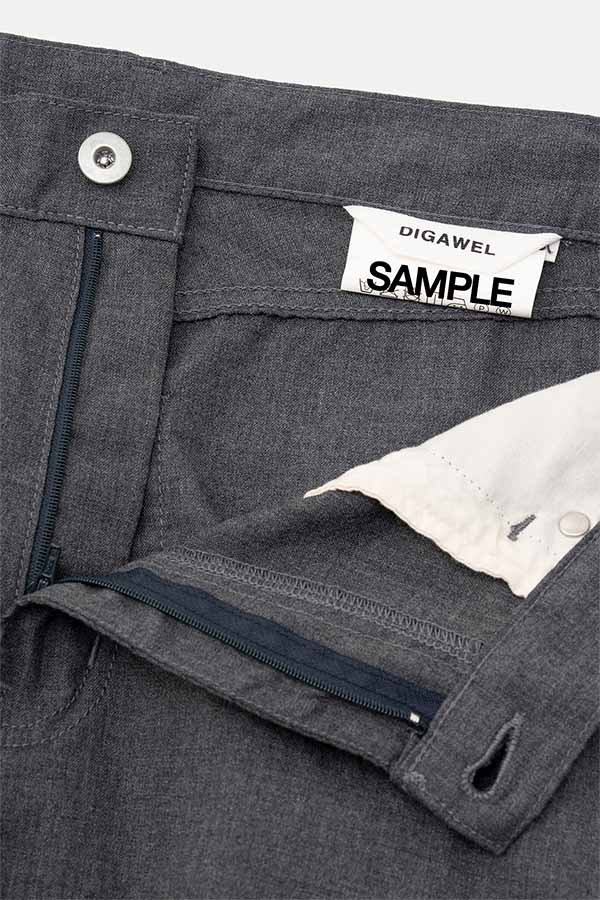 Puckering wide pants