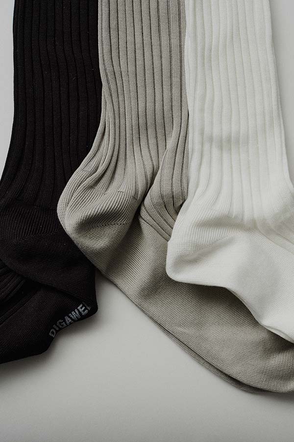 Rib hose socks (DIGAWEL × Kleuren)