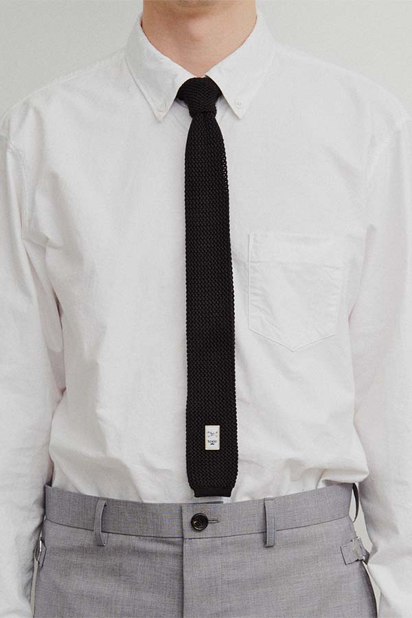 Silk knit tie