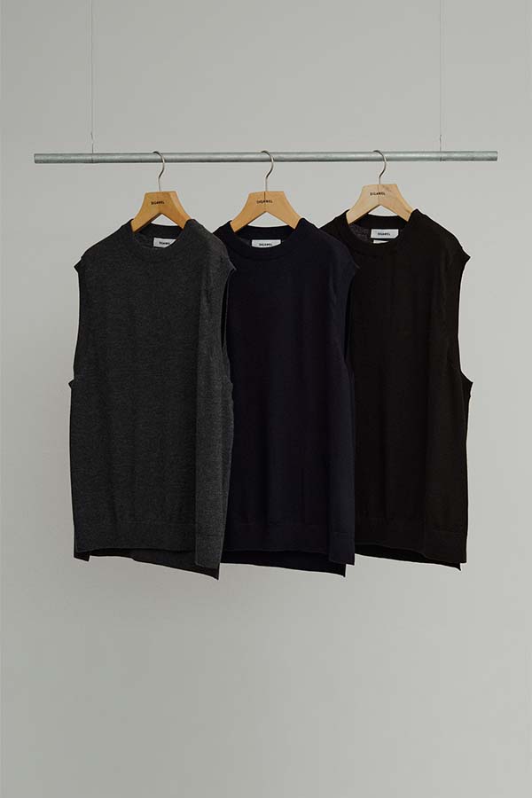Cashmere knit sleeveless(DIGAWEL×BODHI)