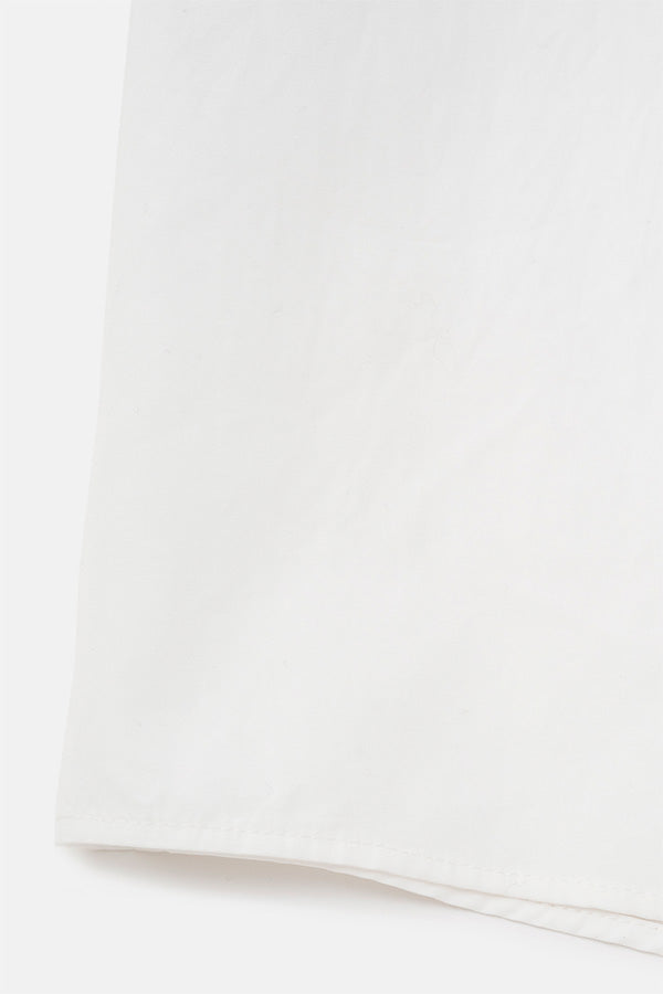 Leather combi shirt