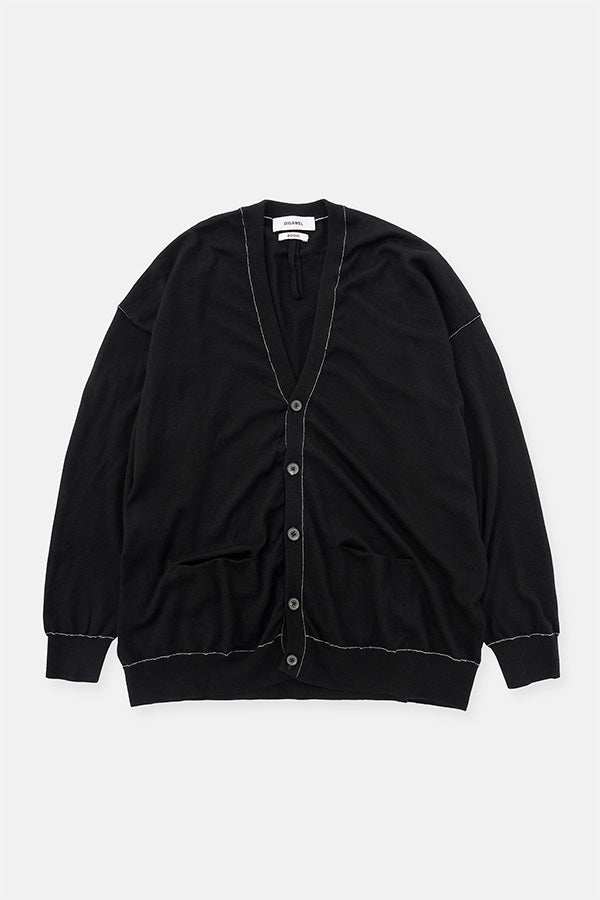 Cashmere knit stitch cardigan(BODHI×DIGAWEL)