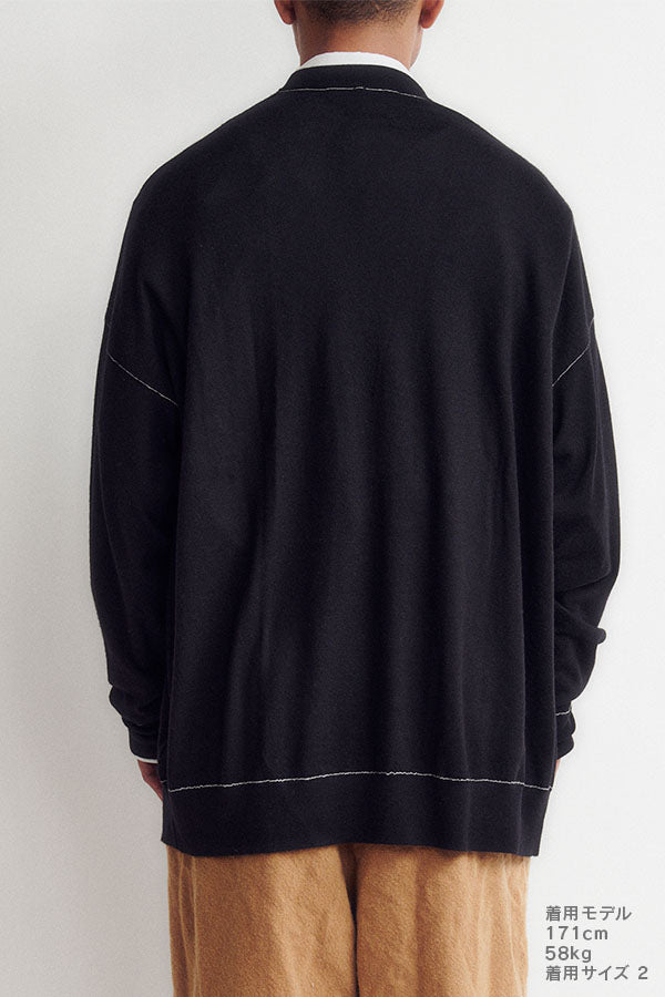 Cashmere knit stitch cardigan(BODHI×DIGAWEL)