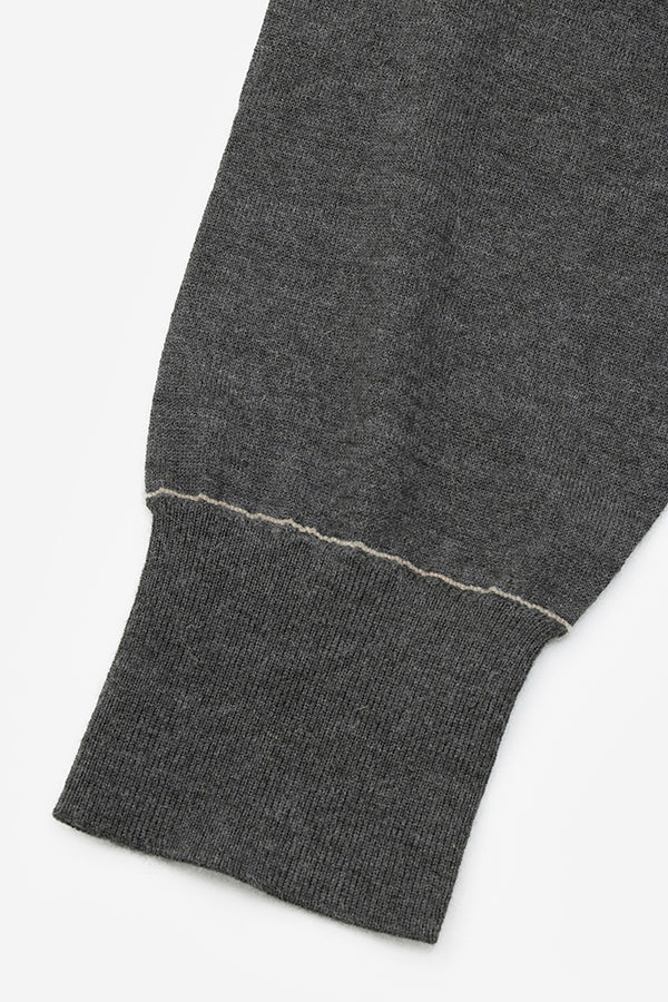 Cashmere knit stitch cardigan MIN-NANO別注