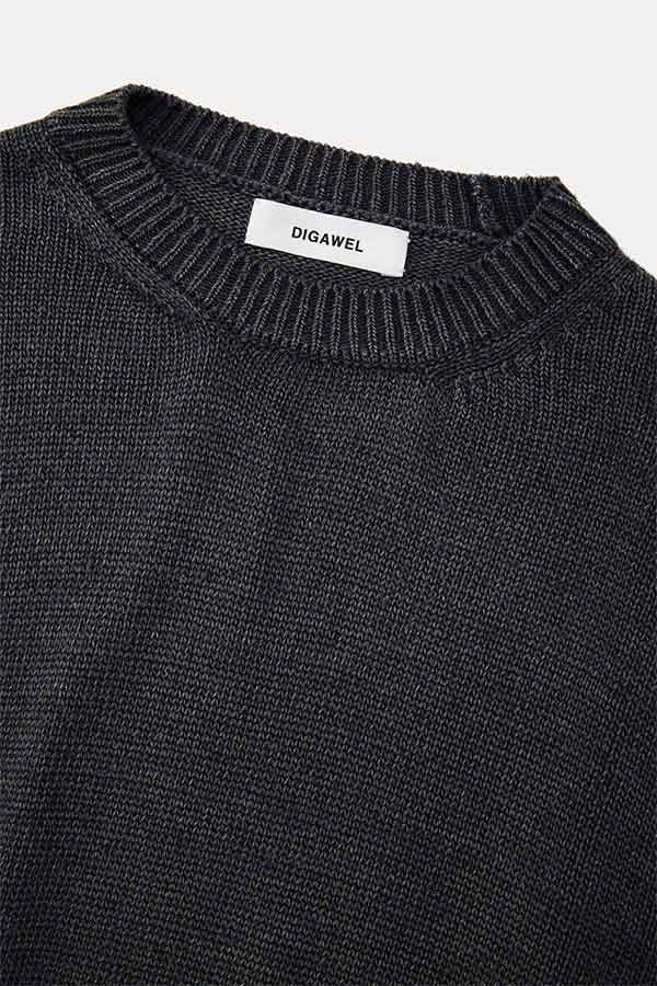 Stonewashed silk sweater