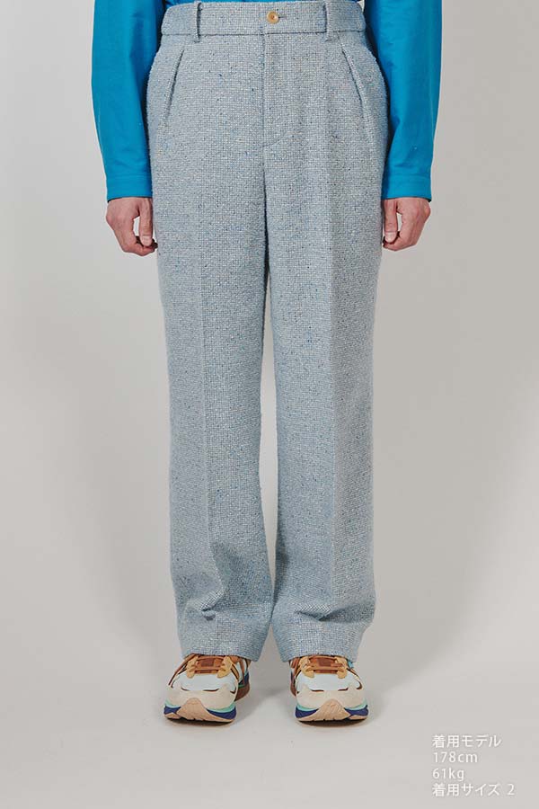 In tuck Pants①tweed