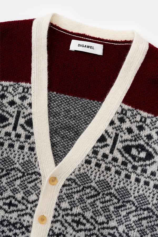 Jacquard Cardigan