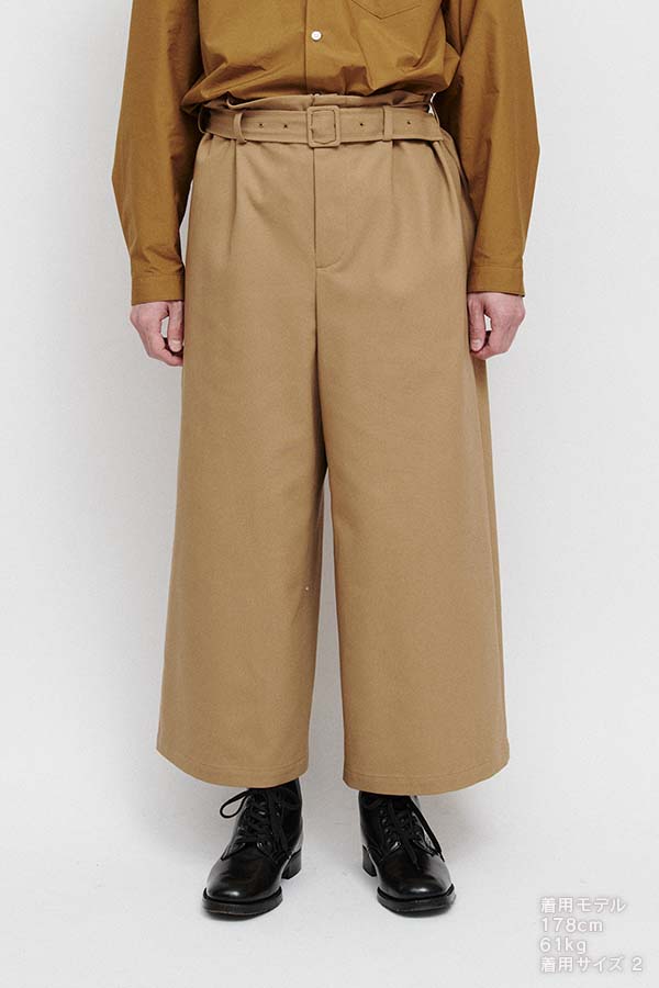 Belt pants② twill
