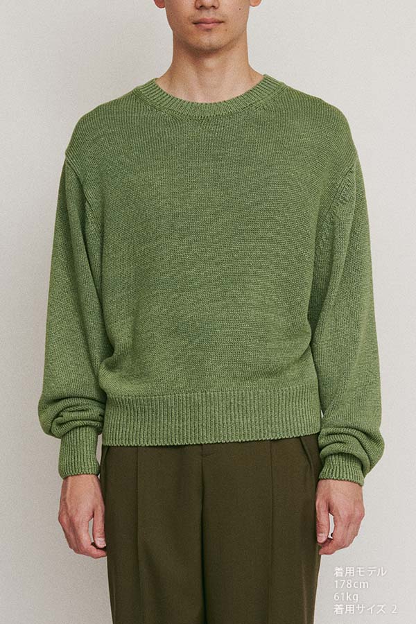 Stonewashed silk sweater