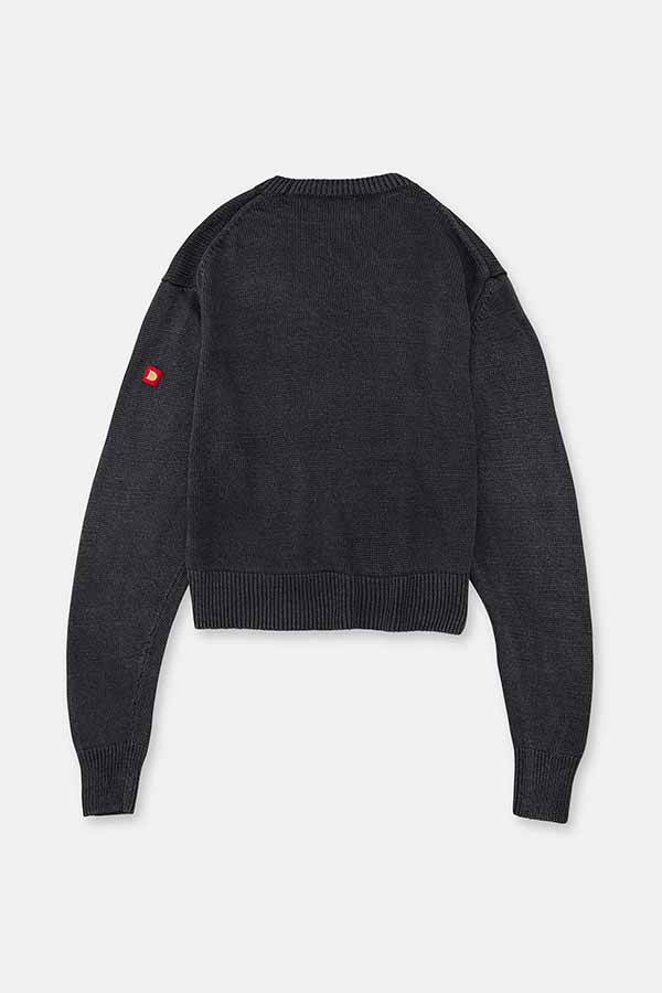 Stonewashed silk sweater