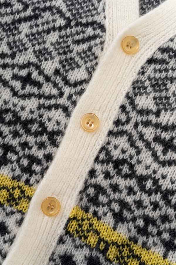 Jacquard Cardigan
