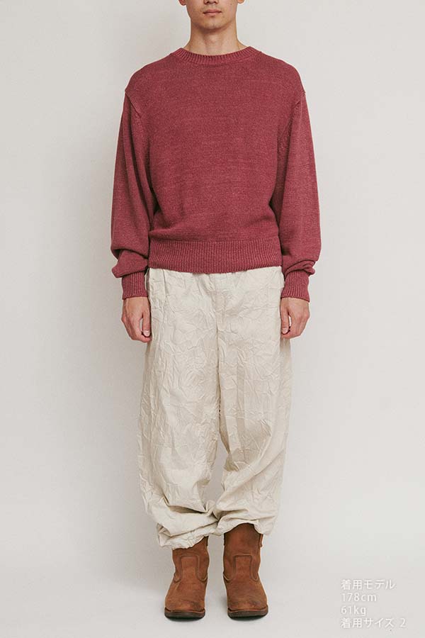 Stonewashed silk sweater