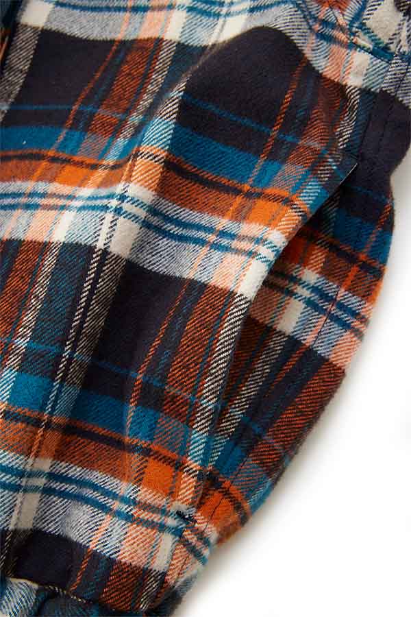 Check shirt blouson