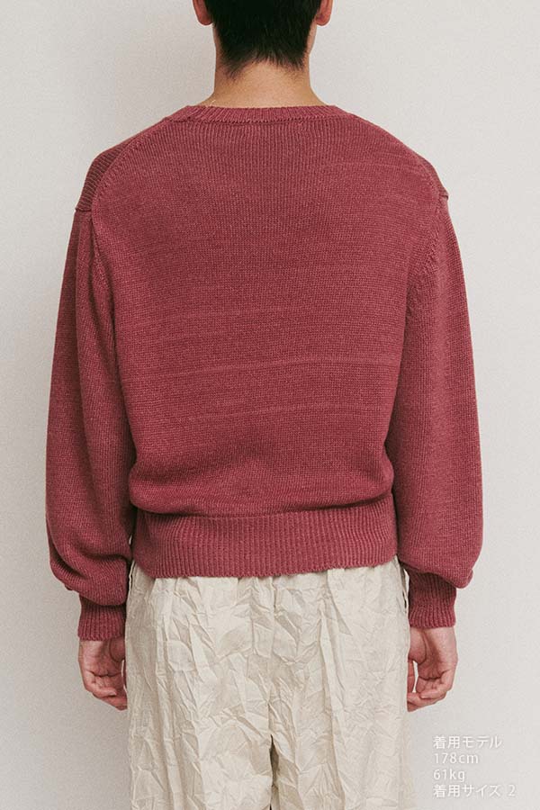 Stonewashed silk sweater