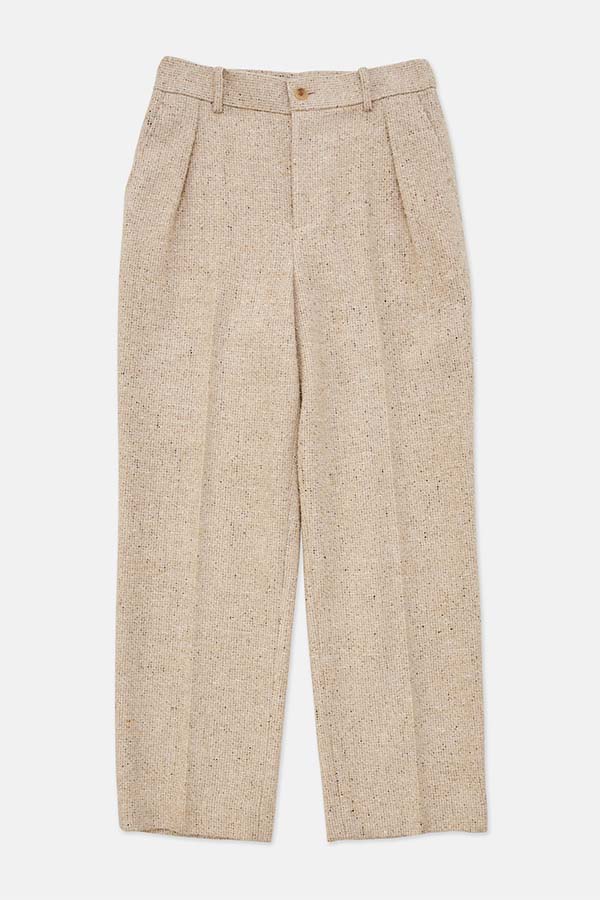 In tuck Pants①tweed