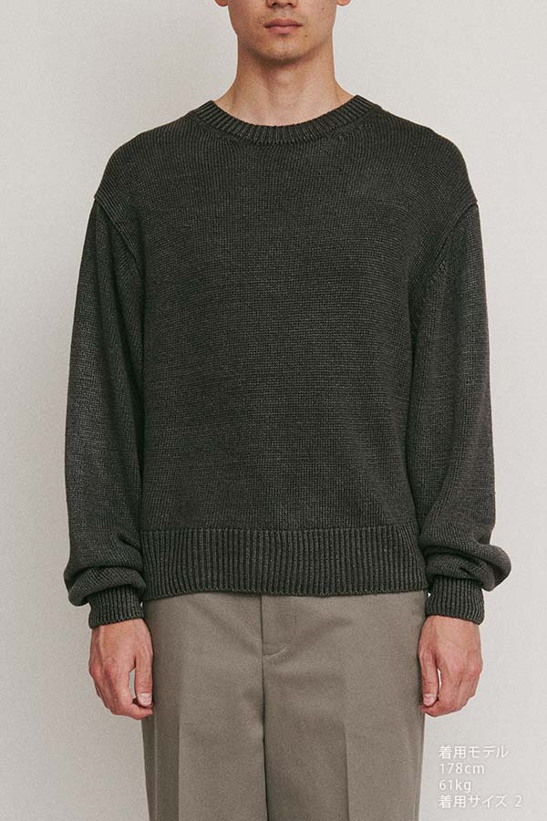 Stonewashed silk sweater