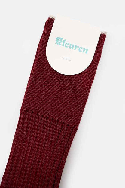 Rib semi-long socks/MENS(Kleuren ×DIGAWEL)